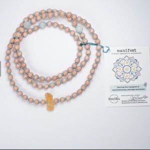SoulKu Citrine Amazonite Mala